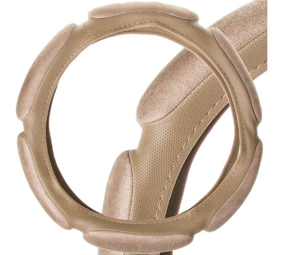 Оплетка SKYWAY Sponge classic, 6 подушечек, S, бежевая замша S01101056 1