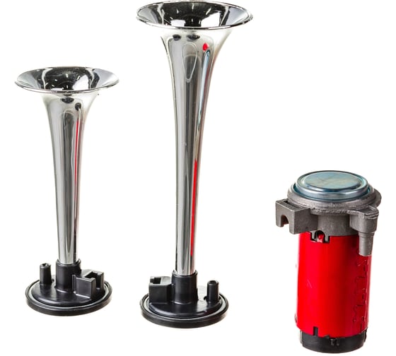 Сигнал звуковой SKYWAY, воздушный, 160/220мм, 12V, 110dB, 10А, 2 рожка S07601005