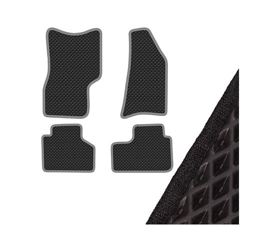 Коврик в салон SKYWAY ВАЗ LADA 2170, левый руль. 4 предмета, EVA, черный S01705052 1