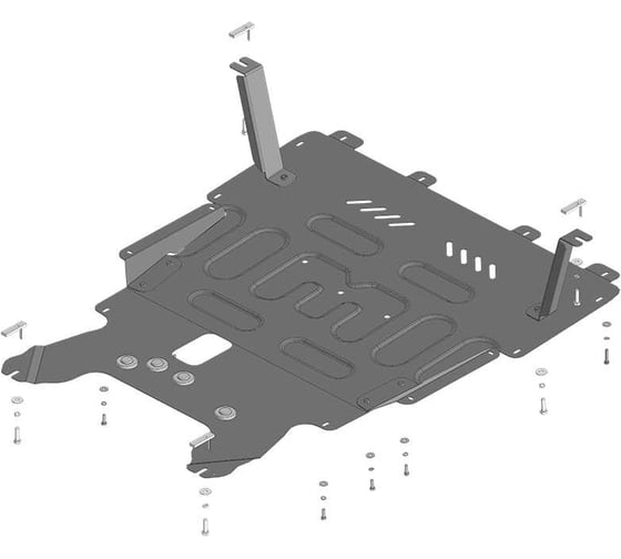 Стальная защита MOTODOR 2 мм Д, КПП BAIC U5 Plus 78502