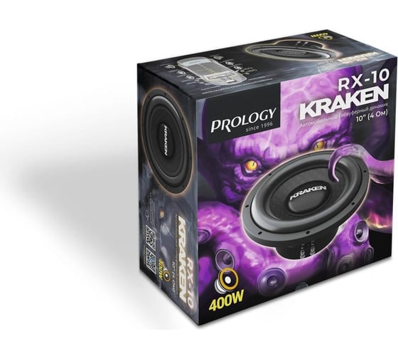 Сабвуфер с одной звуковой катушкой PROLOGY RX-10" KRAKEN 4607940902928