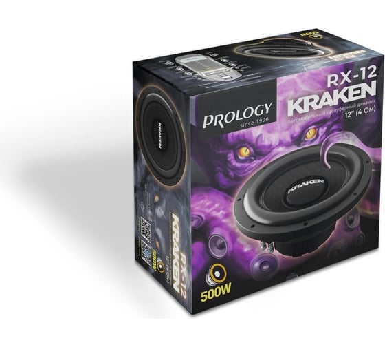 Сабвуфер с одной звуковой катушкой PROLOGY RX-12" KRAKEN 4607940902959