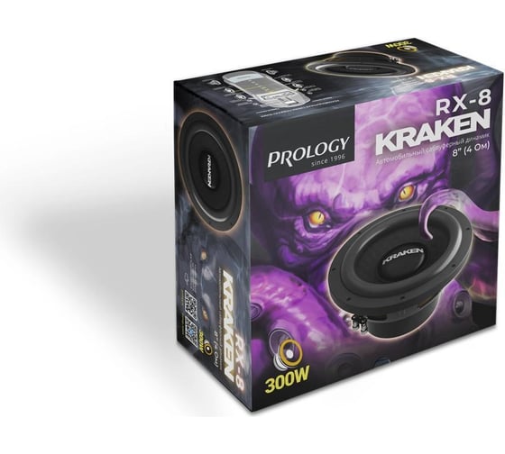 Сабвуфер с одной звуковой катушкой PROLOGY RX-8" KRAKEN 4607940902867