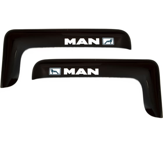 Накладной дефлектор окон REIN MAN COMMANDER, лента 3 М, короткий, дымчатый, 2 шт. RЕINWV848