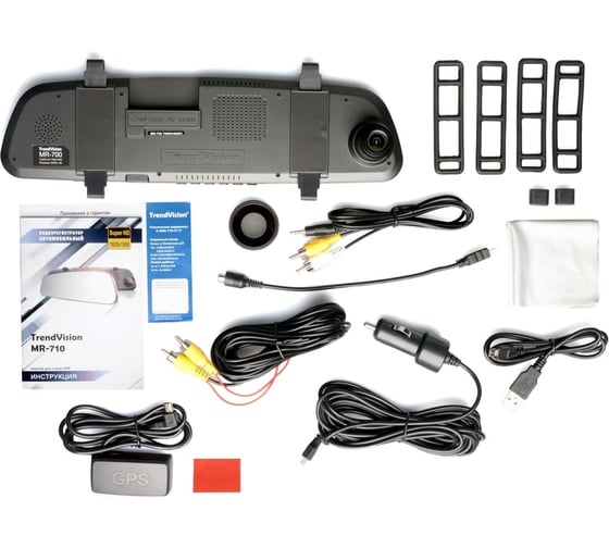 Видеорегистратор зеркало TRENDVISION MR-710 GNS TV710GNS