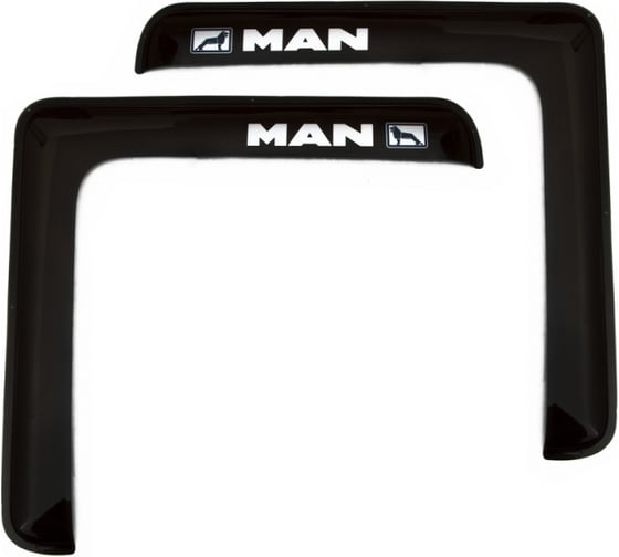 Дефлектор окон REIN MAN COMMANDER, накладной, скотч 3М, дымчатый, 2 шт. RЕINWV847 1