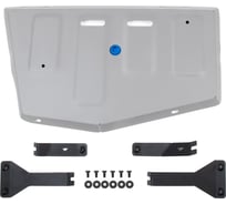 Защита топливного бака + комплект крепежа Rival Алюминий, JAC JS4, 1,5, АКПП, FWD, 2022-, Москвич 3, 1.5, АКПП, FWD, 2022- 333.9214.1