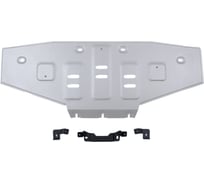 Защита радиатора + комплект крепежа Rival  Алюминий, BAIC BJ40, V-2.0, АКПП, полный, 2023- 333.3502.1