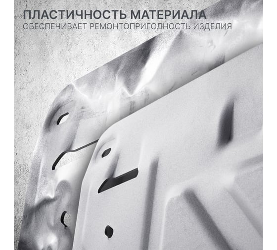 Защита радиатора Rival Tank 300 4WD АКПП 23-/500 4WD АКПП 23-, алюминий 3 мм, 333.4801.1