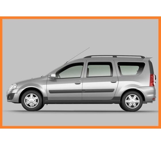 Накладки на пороги ARTFORM тиснение, lada largus с 2012 г.в 2000000002781