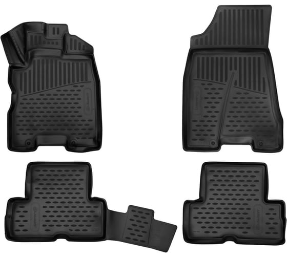 Коврики в салон Element Nissan X-Trail, 01/2007-12/2015, правый руль, 3D, 4 шт. ЕLEMENT3D3669210 1