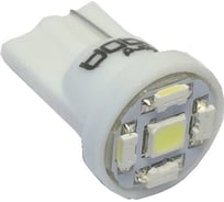 Светодиод NORD YADA T10-5SMD 24 В, 3528+4smd 1206, Base: W2.1x9.5d 0.264 W 10.18 Лм, белый TM 2 штуки в упаковке 903119