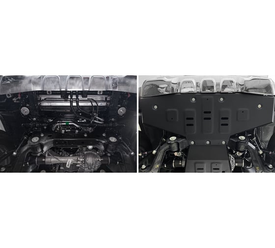 Защита радиатора АвтоБроня baic beijing bj40 акпп 4wd 2023-н.в, сталь 1.8 мм 111.03502.1
