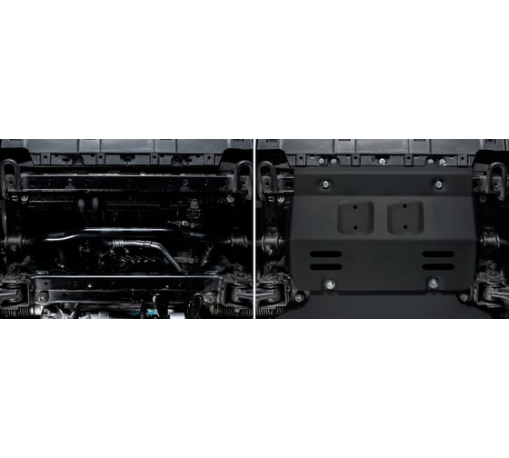 Защита радиатора Rival Tank 30 2023-н.в./500 2023-н.в., сталь 1.5 мм, 111.4801.1