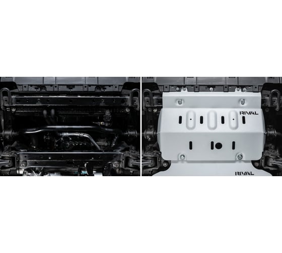 Защита радиатора Rival Tank 300 2023-н.в./500 2023-н.в., алюминий 6 мм, 333.4801.1.6