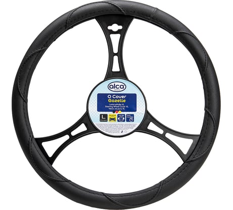 Чехол на руль Alca черный Люкс ГАЗЕЛЬ 41-43 см 590200