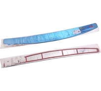 Накладка бампера декор DolleX, NISSAN Almera 2012-2014, штамп Almera нерж. сталь, NBI-046