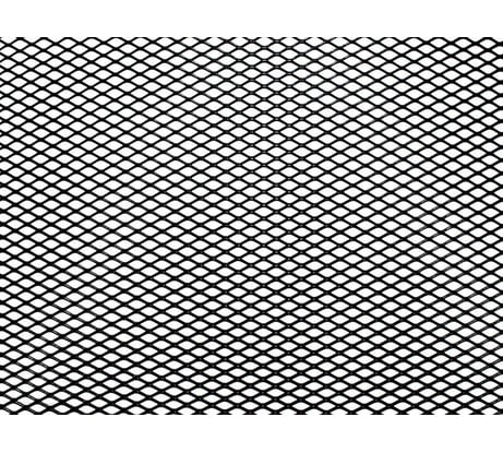 Облицовка радиатора DolleX, алюминий, 120 х 20 см, черная, ячейки 10 х 5,5 мм, DKS-120