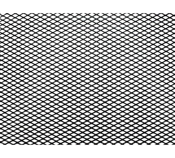 Облицовка радиатора DolleX, алюминий, 120 х 20 см, черная, ячейки 10 х 5,5 мм, DKS-120