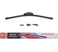 Щетка с/о AV-400Т AUTOVIRAZH, 33см / 13", мультиадаптерная, бескаркасная, Teflon Pro, AV-001314