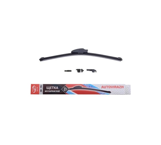 Щетка с/о AV-400Т AUTOVIRAZH, 33см / 13", мультиадаптерная, бескаркасная, Teflon Pro, AV-001314 1