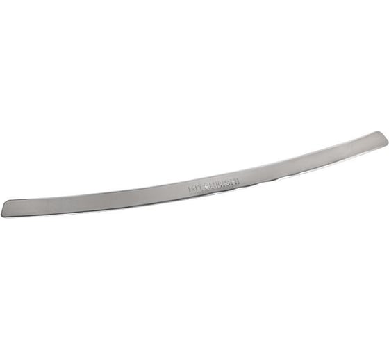 Накладка бампера декор DolleX, MITSUBISHI Outlander 2007-2013, штамп OUTLANDER нерж. сталь, NBI-017