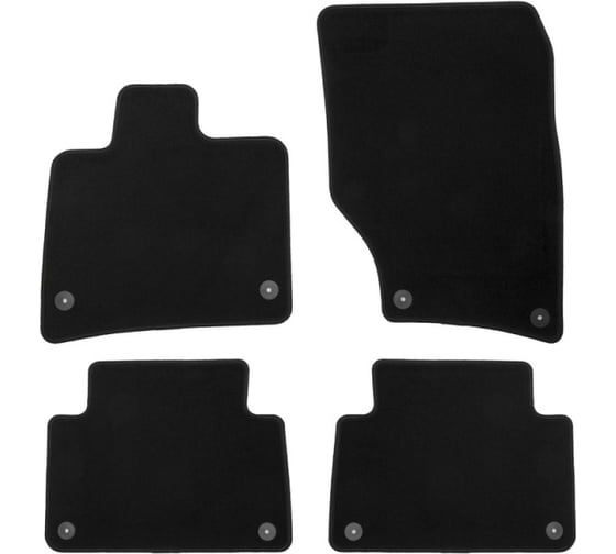 Коврики в салон Klever Econom AUDI Q7 АКПП 2010-2015, внед., 4 шт. текстиль КLEVER01041601200k