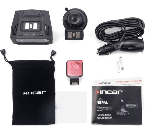 Комбо-устройство INCAR Nepal GPS, сигнатурный рупорный радар-детектор, wi-fi SDR-241