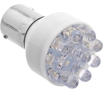 Автомобильная лампочка светодиод МАЯК WHITE 4660007272761 12V, T25, 12LED, BA15s, стоп 12T25-W\12LED