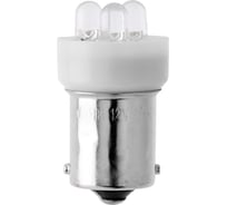 Автомобильная лампочка светодиод МАЯК 4606735601947 WHITE 12V, T15, 3LED, BA15s, стоп, габариты 12T15-W\3LED