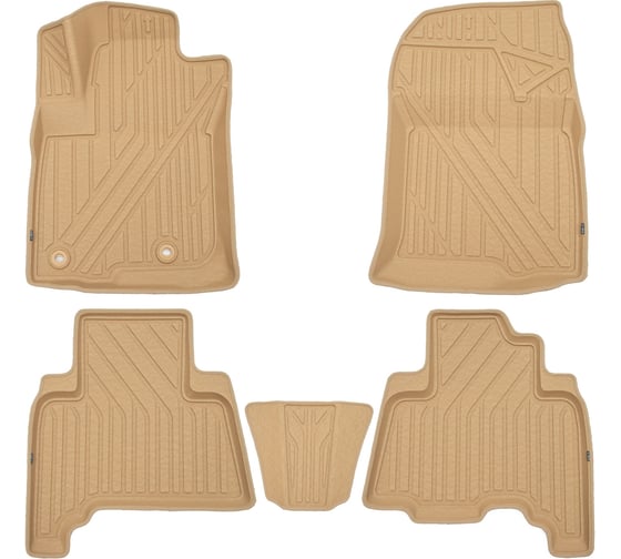 Коврики в салон KVEST TOYOTA LC-150 Prado, 3D, 2013-, 5 шт KVESTTYT00002Kb2 1