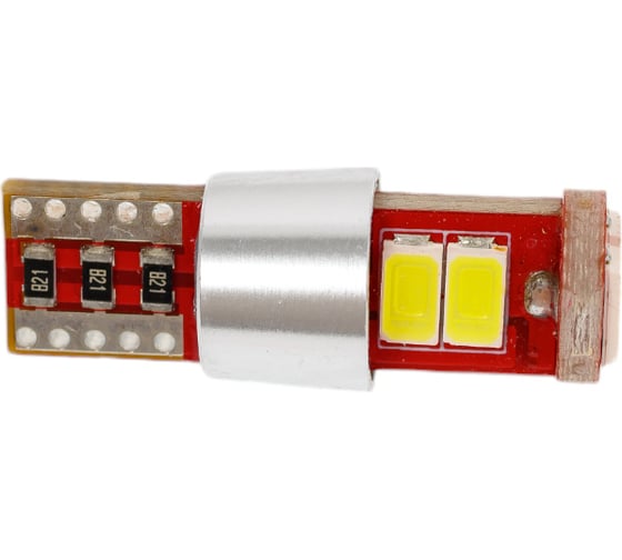 автомобильная лампочка МАЯК CANBUS LED 360 SUPER WHITE 12V, T10, 6SMD(5730), 2 шт в блистере 12T10/CAN03/2BL