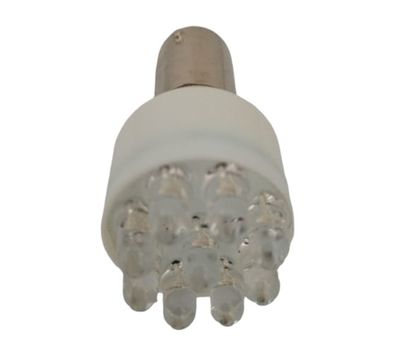 Автомобильная лампочка светодиод МАЯК 4660007274345/4660007274345 WHITE 12V, T25, 9LED, BA15s, стоп, габариты 12T25-W\9LED