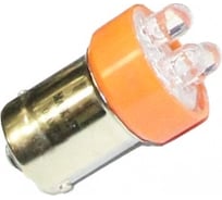 Автомобильная лампа светодиод МАЯК 4606735522310 ORANGE 12V, T15, 3LED, BA15S, стоп, габариты 12T15-O\3LED