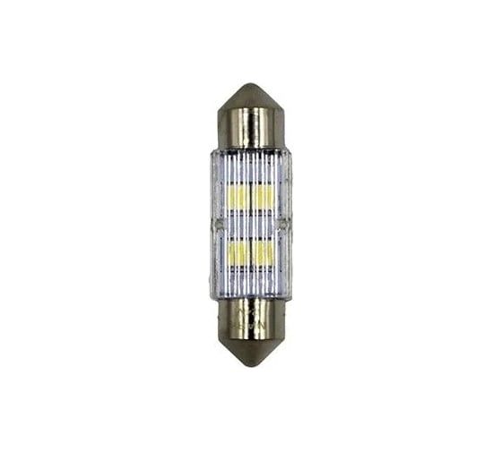 Автомобильная лампа светодиод МАЯК CANBUS WHITE 12V, T11x36, S8,5 4SMD, (5630) 12T11x36-W\4SMD\5630\CAN
