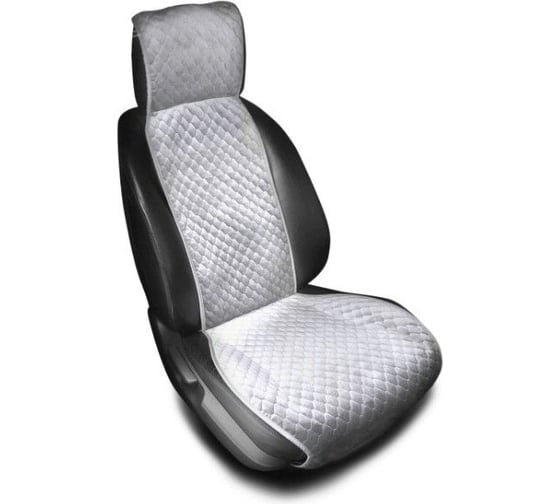 Накидка сиденья SKYWAY SPECIAL велюр, серая S01302013
