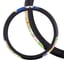 Оплетка SKYWAY Glamour-2 M, черно-сине-зеленая, экокожа S01102272 1