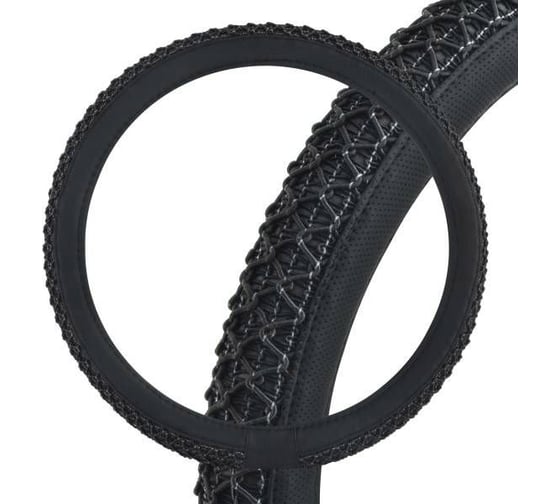 Оплетка SKYWAY Modern-3 L, черная, экокожа S01102259 1