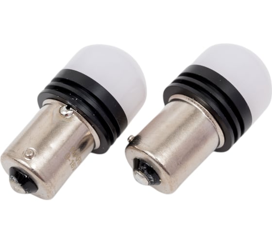 Автомобильная лампочка МАЯК BLACK ORANGE 12V, T25, 4SMD(2835), BAU15s, смещенный цоколь, 2 шт в блистере 12T25/BLK17/OR/2BL
