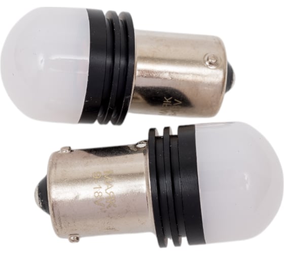 Автомобильная лампочка МАЯК BLACK ORANGE 12V, T25, 4SMD(2835), BAU15s, смещенный цоколь, 2 шт в блистере 12T25/BLK17/OR/2BL
