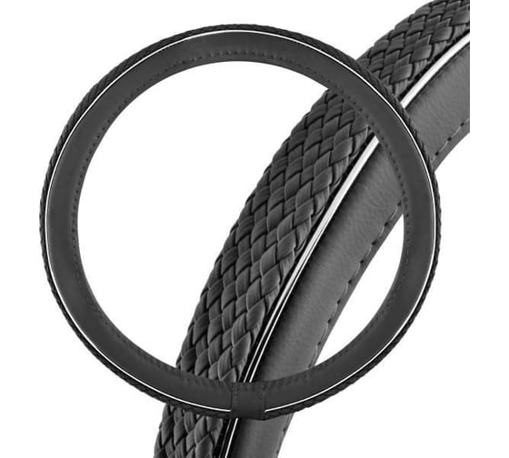 Оплетка SKYWAY Modern-1 L, черная, экокожа S01102254 1