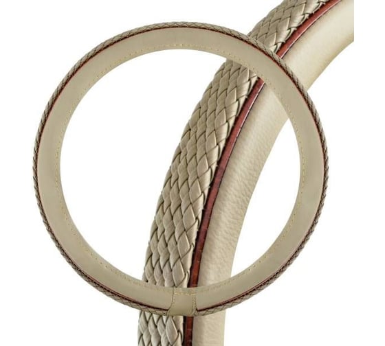 Оплетка SKYWAY Modern-2 L, бежевая, экокожа S01102257 1