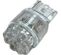 Автомобильная лампа светодиод МАЯК 4660007274185 WHITE 12V, T20, 9LEDW3x16d, стоп, габарит 12T20-W\9LED