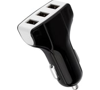 Зарядное устройство в прикуриватель REXANT 3 x USB, 1000 mA, черное 16-0291