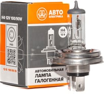 Автолампа АВТОЭЛЕКТРИКА h4 12-100/90 p45t, галогенная 12 в 09.02398 31474551