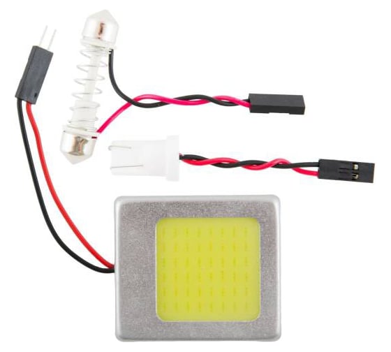Панель светодиодная SKYWAY T10, 12V, 48 SMD диодов, 40х35 мм., с корпусом, белая ST10_SJ-40mm-35mm-48SMD-with housing
