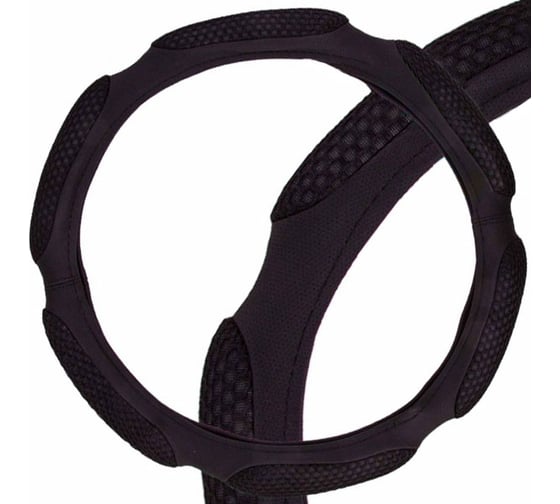 Оплетка SKYWAY Sponge snood 6 подушечек, L, черная экокожа S01102245 1