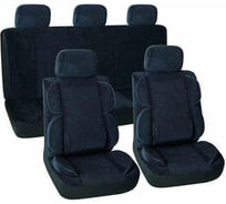 Чехлы на сиденья SKYWAY Protect-2 вельвет, 11 предметов, черный S01301073