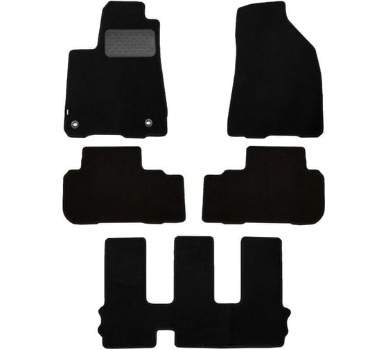 Коврики в салон Econom Klever TOYOTA Highlander 2014-, внед., 5 шт, KVR01487501200k 1