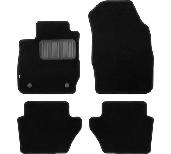 Коврики в салон Standard Klever FORD Fiesta 3D 2008-2012, хб., 4 шт, КLEVER02162301210kh 1